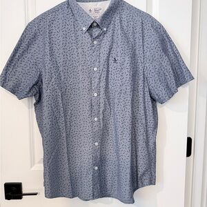 Original Penguin Gray Patterned Button Down Shirt